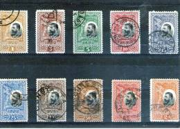 1906 - 25 Anniv. Du Royaume   Mi No 177/186 Et Yv No 182/191  ORIGINAL - Oblitérés