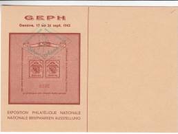 Suisse - Carte Postale De 1943 - Oblitération  - Club Philatélique - Briefe U. Dokumente