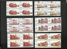 INDIA, 2010, Postal Heritage Buildings, Set 6 V, Block Of 4, MNH, (**) - Ongebruikt
