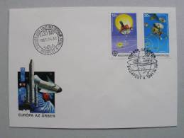 Ungarn 4133/4 A FDC EUROPA/CEPT ´91, Europ. Weltraumfahrt - FDC