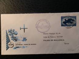 31/009    1°  VLUCHT PALMA KLM - Airmail