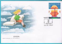 Poland 2010,FDC EUROPA Cept Children Books - 2010