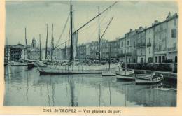 SAINT TROPEZ (83) Vue Générale Du Port Bateaux Beau Plan - Saint-Tropez