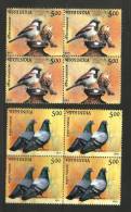 INDIA, 2010, Birds Of India, Set 2 V, Block Of 4,  MNH, (**) - Unused Stamps