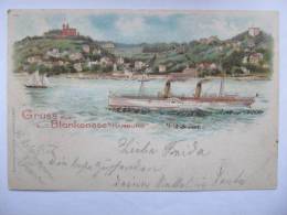 AK BLANKENESE Hamburg Litho 1900  //  D*5719 - Blankenese