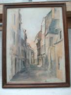 REPRODUCTION D´UNE AQUARELLE DE BARTDAU  ? REPRESENTANT LA RUE SAINT GEORGES  A RENNES 35   1991 - Andere & Zonder Classificatie