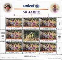 UN / ONU / VN 1996 MNH 218**  United Nations (Vienna) Sheetlet "50 Year UNICEF" - UNICEF