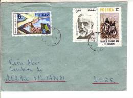 GOOD POLAND Postal Cover To ESTONIA 1985 - Good Stamped: Art ; Airplane ; Nobel Price - Cartas & Documentos