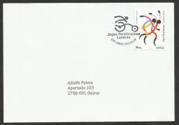 Portugal Jeux Paralympiques London 2012 FDC Cachet Lisbonne Paralympic Games FDC Lisbon Postmark - Eté 2012: Londres