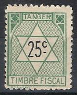 Tanger Fiscal 16 ** HBD. Imp. Paris. Verde - Marocco Spagnolo