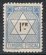 Tanger Fiscal 18 ** HBD. Imp. Paris. Azul. 1 Franco - Maroc Espagnol