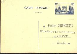 LSAU7 - EP CP DEFILE 80c REPIQUAGE DE L'U. PH. NIORTAISE - Cartes Postales Repiquages (avant 1995)