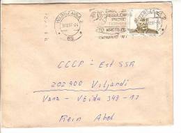 GOOD POLAND Postal Cover To ESTONIA 1987 - Good Stamped: Walter - Covers & Documents