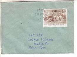 GOOD POLAND Postal Cover To ESTONIA 1986 - Good Stamped: Firemans - Covers & Documents