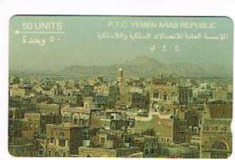 YEMEN ARAB REPUBLIC   - P.T.C. ( GPT) - 1992   VIEW OF SAN'A CODE 1YEMA - USED  -  RIF. 904 - Jemen