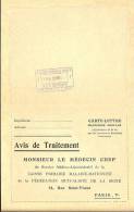 LSAU7 - CL EN FRANCHISE POSTALE A DESTINATION DE LA CAISSE PRIMAIRE MALADIE MATERNITE - Lettres Civiles En Franchise