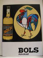 PLAQUE CARTON LUCAS BOLS  - ADVOKAAT - EGG LIQUEUR - HOLLANDE - HOLLAND - Plaques En Carton