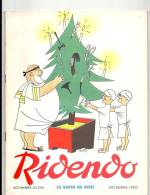 Ridendo, Revue Gaie Pour Le Médecin N°245 De Décembre 1960 Le Sapin De Noël - Medicina & Salud