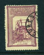 ROMANIA  -  1906  Welfare Fund - Woman Weaves The Future Of The Country  15+10b  Used As Scan - Usado