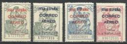 2160-SERIE COMPLETA GUERRA CIVIL FISCALES HABILITADOS PARA USO EN CORREO AEREO SEGÚN ORDEN QUE INDICA EL SELLOS AÑO 1936 - Revenue Stamps