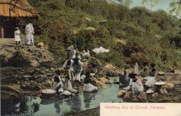 Washing Day At Chame Panama Types 1905 Postcard - Panamá