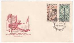 CZECHOSLOVAKIA - Year 1958. Praha, Prague. Ministerial Conference. Commemorative Seal. FDC - Covers & Documents