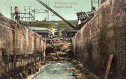 Miraflores Locks Panama Canal Construction 1905 POstcard - Panama