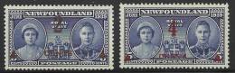 Canada Newfoundland Scott # 250 - 251 MVLH VF..............................G115 - 1908-1947