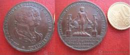 España, Medalla Boda Real , Cadiz 1816 , Fernando VII , 7º E Isabel De Braganza - Monarchia/ Nobiltà