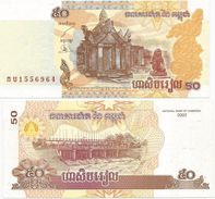 Cambodia 50 Riel 2002. UNC - Cambodge