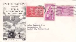 Worlld Meteorological Organization - First Day Off Issue - 14.APR.1957 - 1951-1960