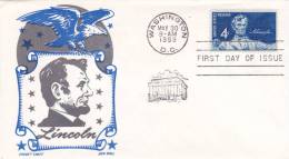 Lincoln - First Day Of Issue - 30 May 1959 - 1951-1960