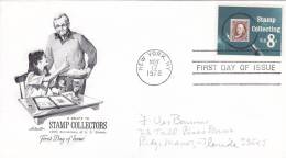 A Salute To Stamp Collectors 125th Anniversary Of U.S.Stamps - First Day Of Issue -17 Nov 1972 - 1971-1980