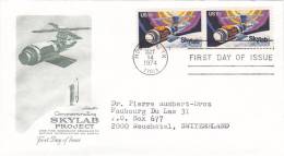 Commemorating Skylab Project - First Day Of Issue - 14 May 1974 - 1971-1980