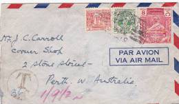 Burma 1949 Taxed Cover Sent To Australia - Birma (...-1947)