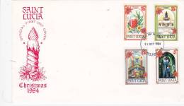 St Lucia 1984 Christmas FDC - St.Lucia (1979-...)