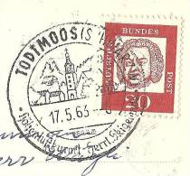 TODTMOOS Hotel Löwen Schwarzwald Stempel ! 1963 - Todtmoos