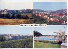 Allemagne--Gruss Aus Der Pfalz--1976-Vues Diverses, Cpm 105  éd Pierron--timbre Au Dos - Other & Unclassified