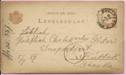 LEVELEZO-LAP., 1887., Budapest, Hungary - Brieven En Documenten