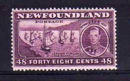 Newfoundland - 1937 - 48 Cents Additional Coronation Issue (Perf 13½) - MH - 1908-1947