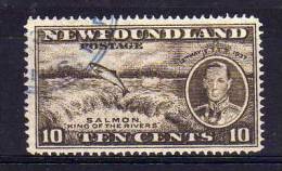 Newfoundland - 1937 - 10 Cents Additional Coronation Issue (Perf 14) - Used - 1908-1947