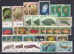 Lot 107 Marine Life  32 Different MNH, Used - Marine Life