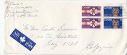 Canada 2x 634 + 2x 635 Obl. Sur Lettre - Storia Postale