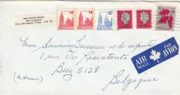 Canada 631 + 2x 656 + 2x 657 + 658 Obl. Sur Lettre - Storia Postale