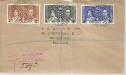 BRITISH GUIANA CORONACION JORGE VI CERTIFICADA A DIRMINGHAM MAT FOREIGN SECTION 1937 G - Guyane Britannique (...-1966)