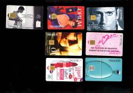 Lot 6 Telecartes Parfums Cosmétique Cacharel NAF NAF PACO RABANE YVES ROCHER LANCOME OPIUM ST LAURENT - Parfum