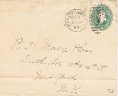 L-US63 - ETATS-UNIS Bel Entier Postal Enveloppe De 1899 - ...-1900