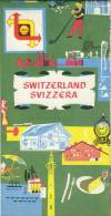 Ancienne Carte Routière SHELL - SCHWEIZ - SUISSE -     +/- 1960  -   Avec Costumes Folkloriques Des Régions      (2821) - Roadmaps
