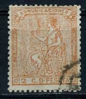 I REPUBLICA 1873 2 CTS NARANJA USADO - Used Stamps