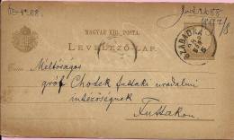 LEVELEZO-LAP, Szabadka - Futtak , 1898., Hungary, Carte Postale - Covers & Documents